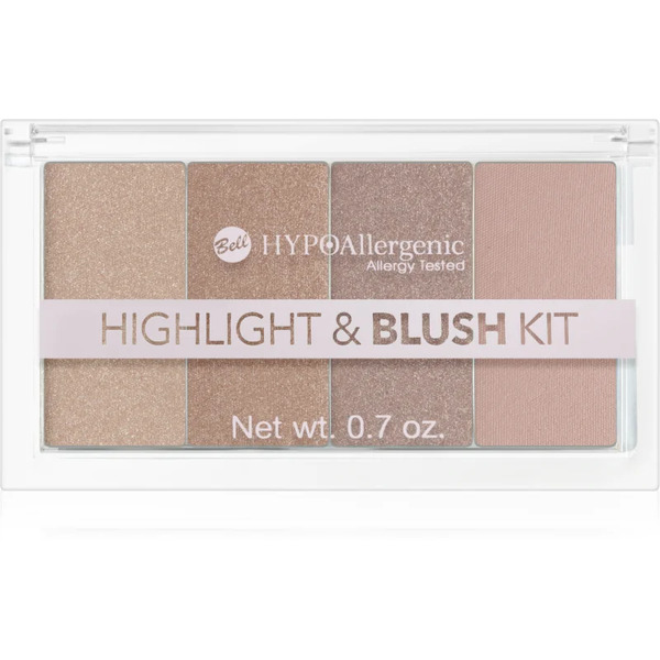  Bell Hypoallergenic Highlighter And Blusher Palette 20 G 