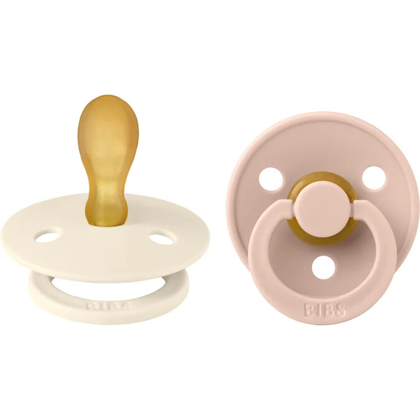  Bibs Colour Size 1: Symmetrical 0-6 Months Dummy Ivory / Blush 2 Pc 