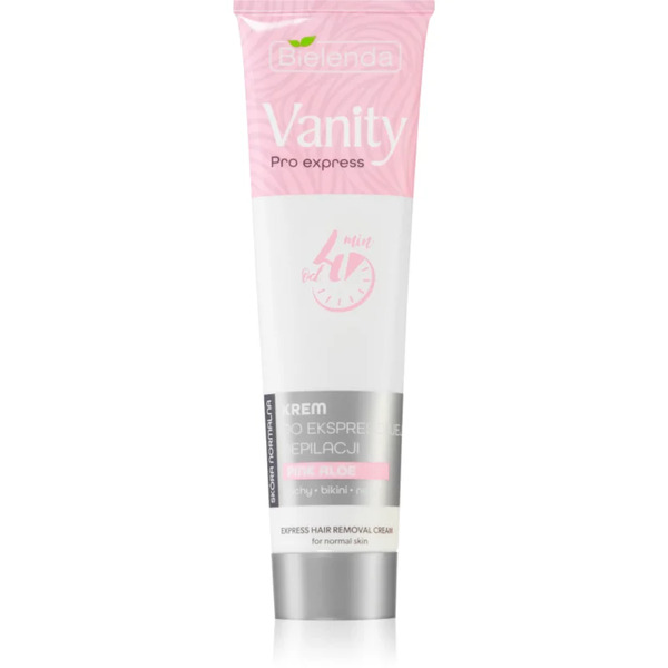  Bielenda Vanity Pro Express Hair Removal Cream For Arms, Underarms And Bikini Line For Sensitive Skin Pink Aloe 75 Ml 