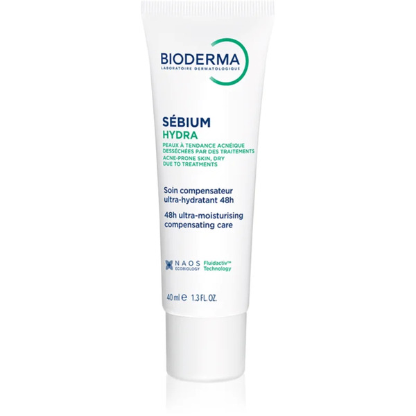  Bioderma Sébium Hydra Moisturising Cream For Skin Left Dry And Irritated By Medicinal Acne Treatment 40 Ml 