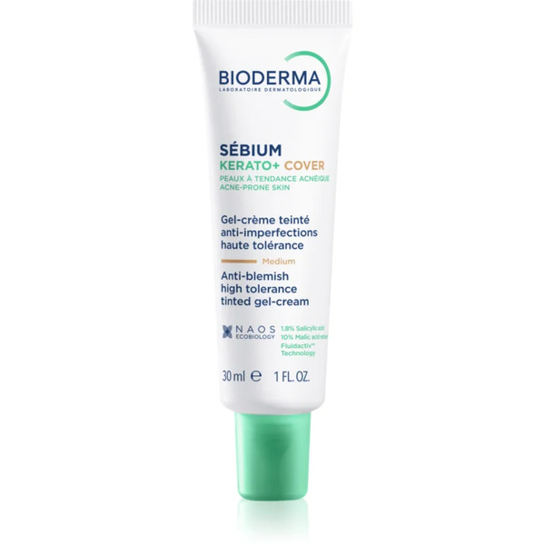  Bioderma Sébium Kerato+ Cover Mattifying Tinted Moisturiser Against Imperfections In Acne-prone Skin 30 Ml 