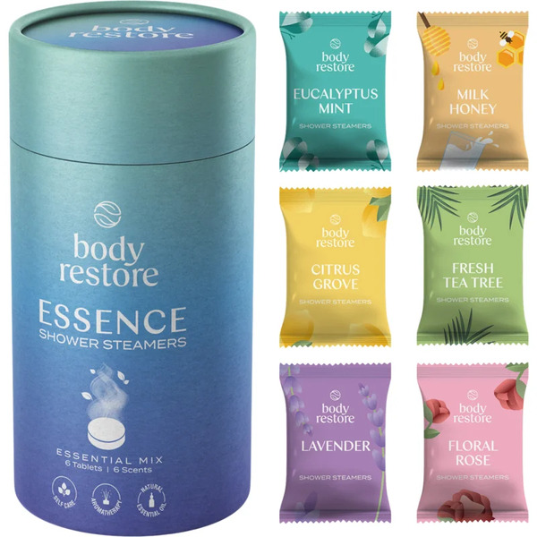  Body Restore Essence Shower Steamers Shower Tablets 6 Pc 