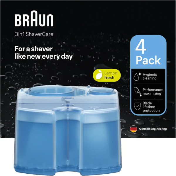  Braun Ccr Refill Lemonfresh Cleansing Dock Cartridges With Aroma Lemon Fresh 4 Pc 