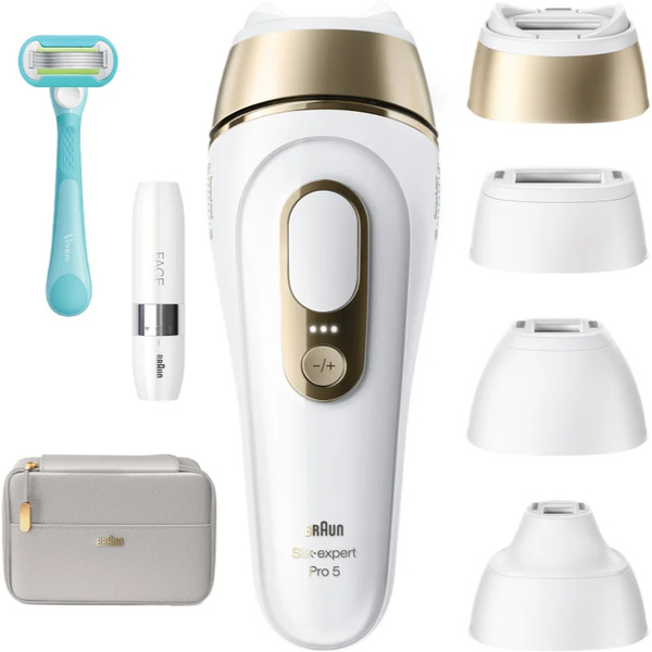  Braun Ipl Silk·expert Pro 5 Pl5412 Smart Ipl Device For Hair Removal For The Body, Face, Bikini Area And Underarms 1 Pc 