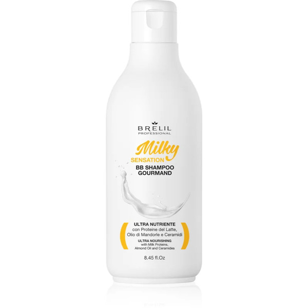 Brelil Professional Milky Sensation Bb Shampoo Regenerating Shampoo For Weak And Damaged Hair 250 Ml 