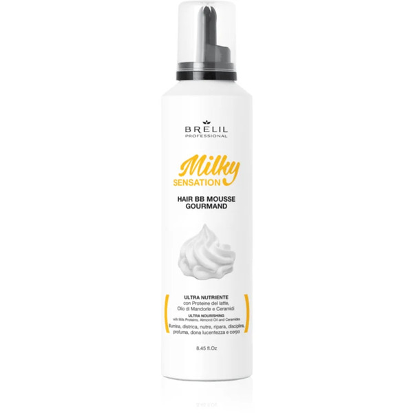  Brelil Professional Milky Sensation Hair Bb Mousse Moisturising Foam For Unruly And Frizzy Hair 250 Ml 