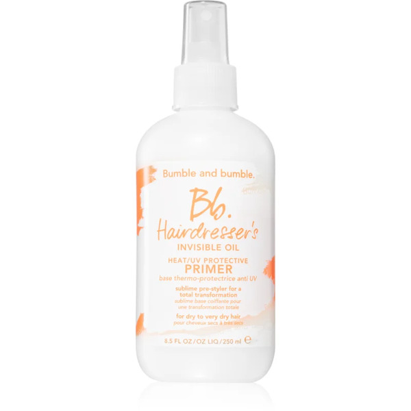  Bumble And Bumble Hairdresser's Invisible Oil Heat/uv Protective Primer Prep Spray For Perfect-looking Hair 250 Ml 