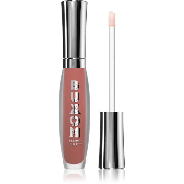  Buxom Plump Shot™ Collagen Peptides Advanced Plumping Lip Serum Plumping Lip Gloss Shade Shimmers Flush 4 Ml 
