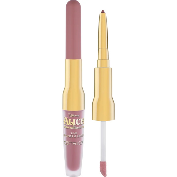  Catrice Disney Alice In Wonderland Lipstick And Contouring Lip Liner 2-in-1 Shade C01 How Curious 1.77 G 