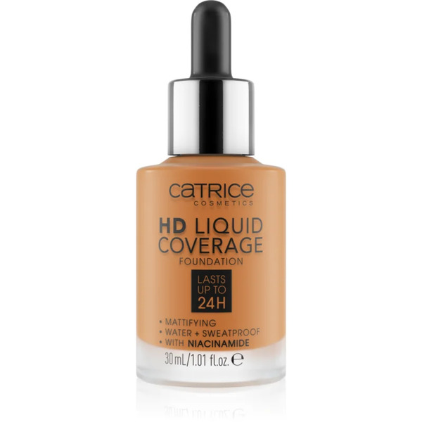  Catrice Hd Liquid Coverage Foundation Shade 082 Warm Caramel 30 Ml 