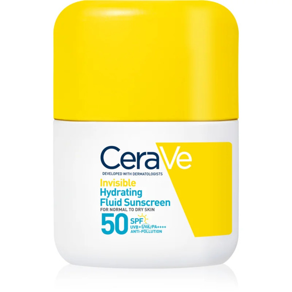  Cerave Invisible Hydrating Fluid Sunscreen Spf 50 Protection Fluid With Moisturising Effect Spf 50 50 Ml 