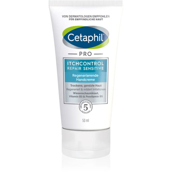  Cetaphil Pro Itchcontrol Repair Sensitive Regenerating Hand Cream Regenerating Hand Cream For Sensitive Skin 50 Ml 