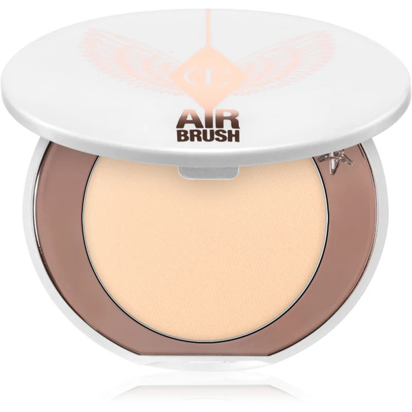  Charlotte Tilbury Airbrush Brightening Flawless Finish Illuminating Compact Powder Travel Pack Shade Tan-deep 3.4 G 
