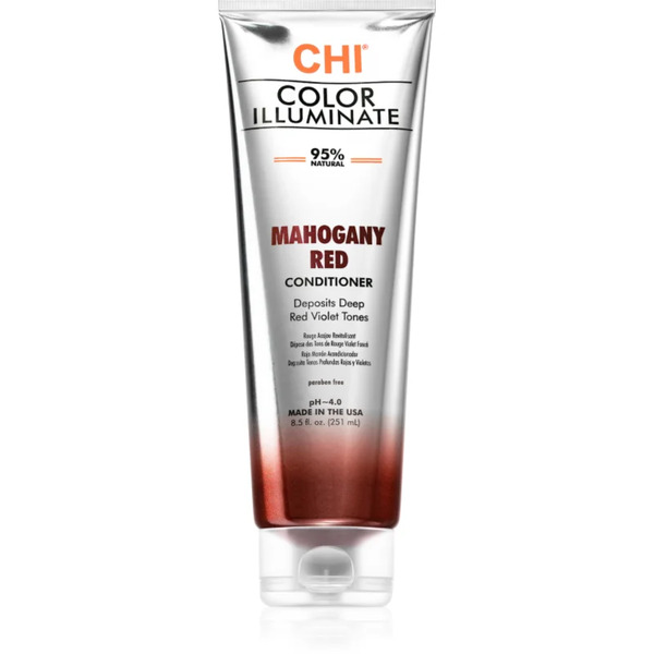 Chi Color Illuminate Toning Conditioner For Natural Or Colour-treated Hair Shade Mahogany Red 251 Ml 