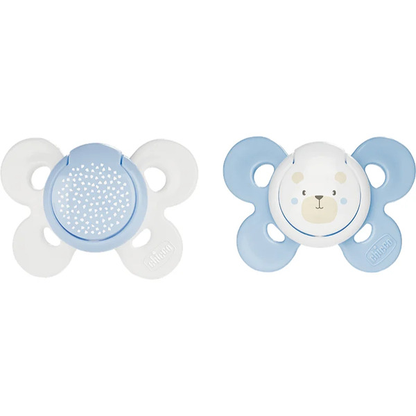  Chicco Physio Comfort 2-6 M Dummy Boy-bear/dots 2 Pc 