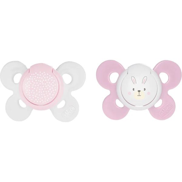  Chicco Physio Comfort 2-6 M Dummy Girl-dots/rabbit 2 Pc 