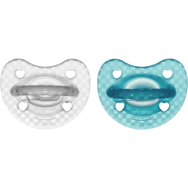  Chicco Physio Forma Luxe Dummy 16-36 M Grey/mint 2 Pc 