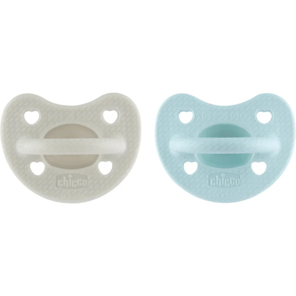  Chicco Physio Forma Luxe Dummy 6-16 M Grey/mint 2 Pc 