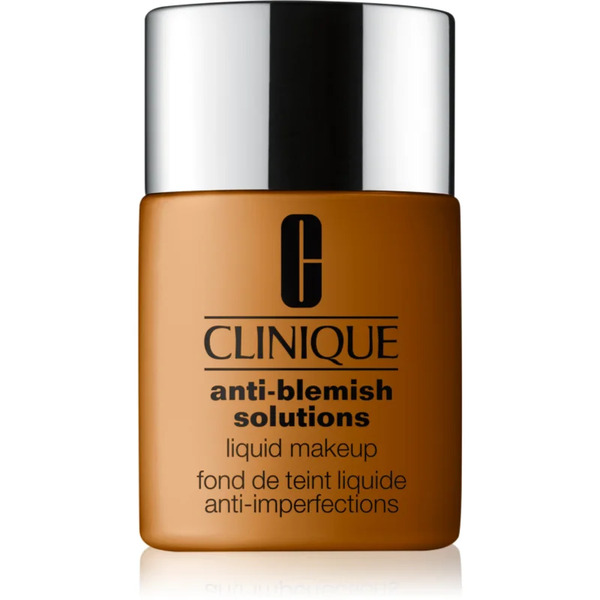  Clinique Anti-blemish Solutions™ Liquid Makeup High Cover Foundation For Oily Acne-prone Skin Shade Wn 112 Ginger 30 Ml 