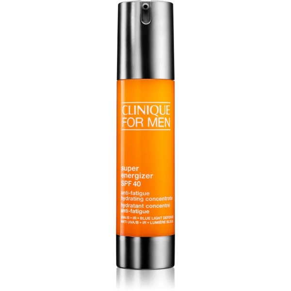  Clinique For Men™ Super Energizer™ Spf 40 Anti-fatigue Hydrating Concentrate Energising Gel Cream Spf 40 48 Ml 