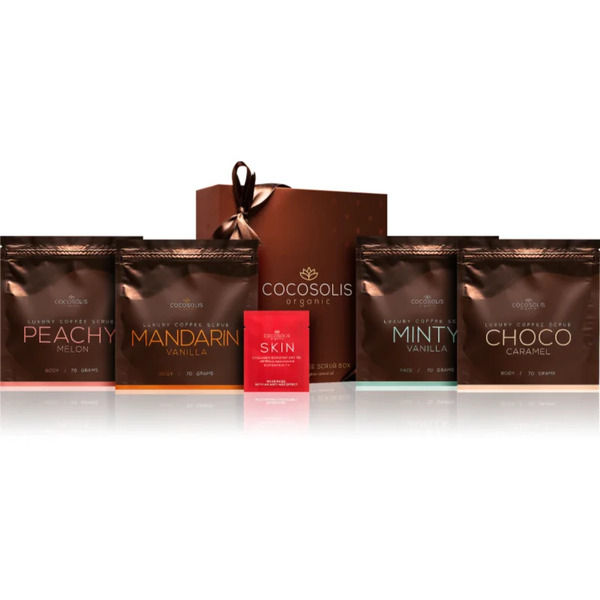  Cocosolis Luxury Coffee Scrub Box Set For Soft And Smooth Skin 