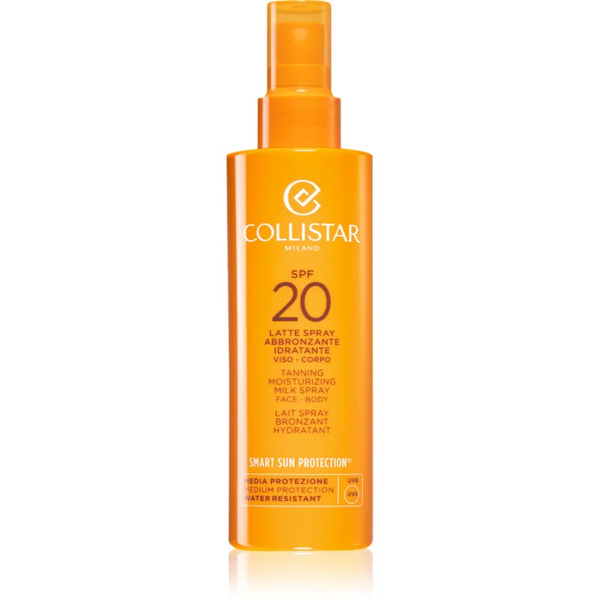  Collistar Smart Sun Protection Tanning Moisturizing Milk Spray Spf 20 Protective Lotion Spray Spf 20 200 Ml 