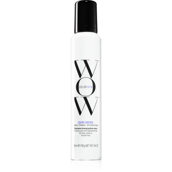  Color Wow Color Control Purple Toning + Styling Foam Toning Foam For Blondes And Highlighted Hair 200x1 Ml 