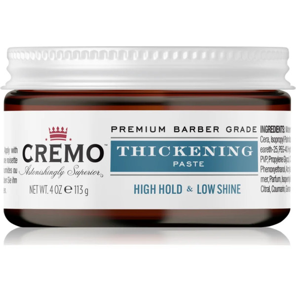  Cremo Hair Styling Paste Thickening Styling Paste 113 G 