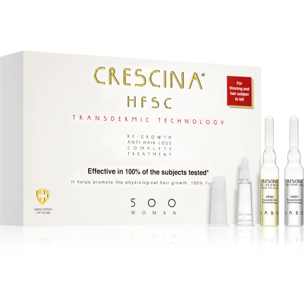  Crescina Transdermic 500 Re-growth And Anti-hair Loss Hair Growth Treatment Against Hair Loss For Women 20x3,5 Ml 
