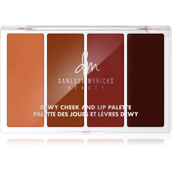  Danessa Myricks Beauty Dewy Cheek & Lip Palette Multipurpose Palette For The Face Shade Dew It Undercover 25 G 