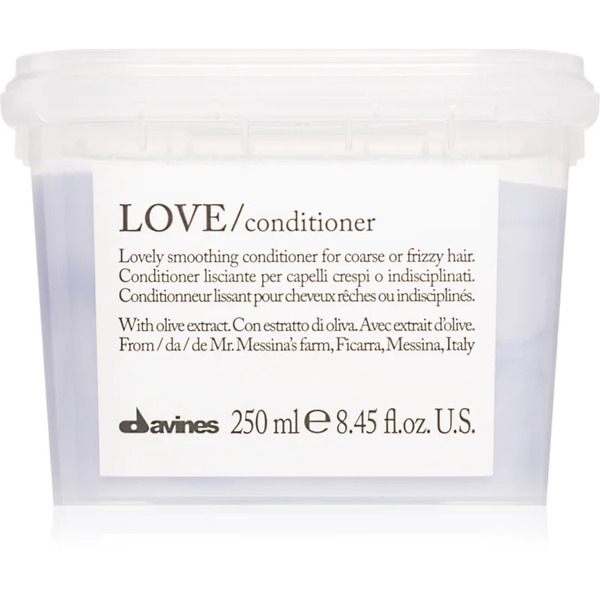  Davines Essential Haircare Love Smoothing Conditioner Smoothing Conditioner For Unruly And Frizzy Hair 250 Ml 
