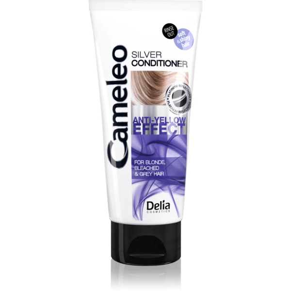  Delia Cosmetics Cameleo Silver Conditioner For Blonde And Grey Hair Neutralising Yellow Tones 200 Ml 