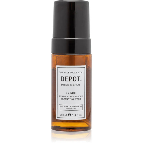  Depot 500 Beard & Moustache Specifics No. 508 Beard & Moustache Cleansing Foam Foam Cleanser For Beard 100 Ml 
