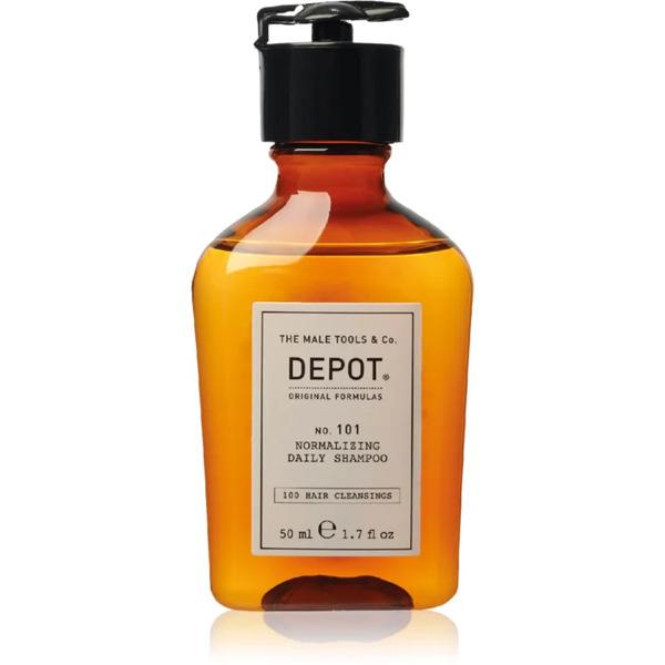  Depot 100 Hair Cleansing No. 101 Normalizing Daily Shampoo Normalising Shampoo For Everyday Use 50 Ml 