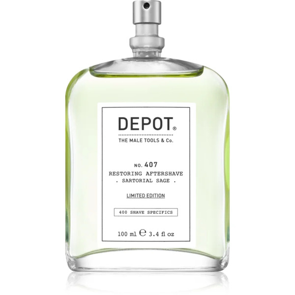 Depot 400 Shave Specifics No. 407 Restoring Aftershave Refreshing After Shave Splash Sartorial Sage 100 Ml 
