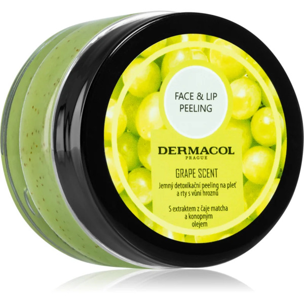  Dermacol Face & Lip Peeling Grape Deep Cleansing Scrub For Lips And Cheeks 50 Ml 