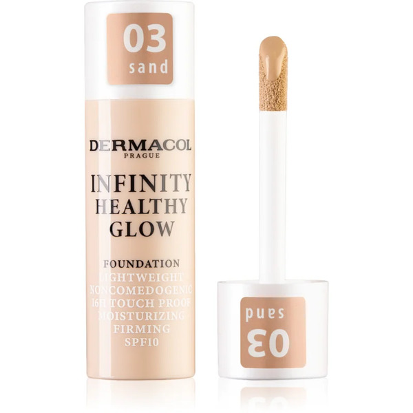  Dermacol Infinity Healthy Glow Liquid Foundation Spf 10 Shade 03 Sand 20 G 