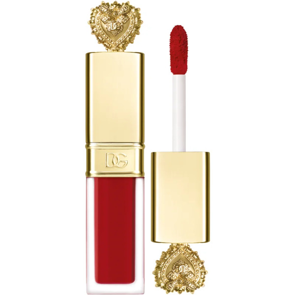  Dolce&gabbana Flawless Everkiss Liquid Lip Mini Liquid Matt Lipstick Shade 405 Devotion - Perfect Vibrant Red 3 Ml 