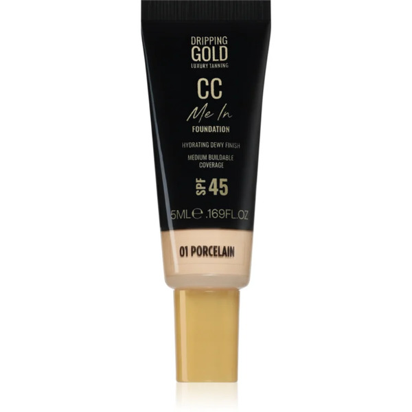  Dripping Gold Cc Me In Mini Trial Lightweight Foundation Spf 45 Shade Porcelain 01 5 Ml 