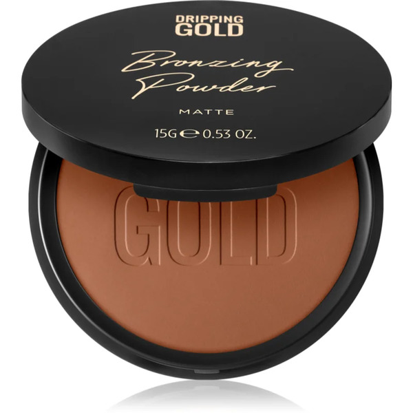  Dripping Gold Luxury Tanning Bronzing Powder Compact Bronzing Powder For Body And Face Shade Matte 15 G 