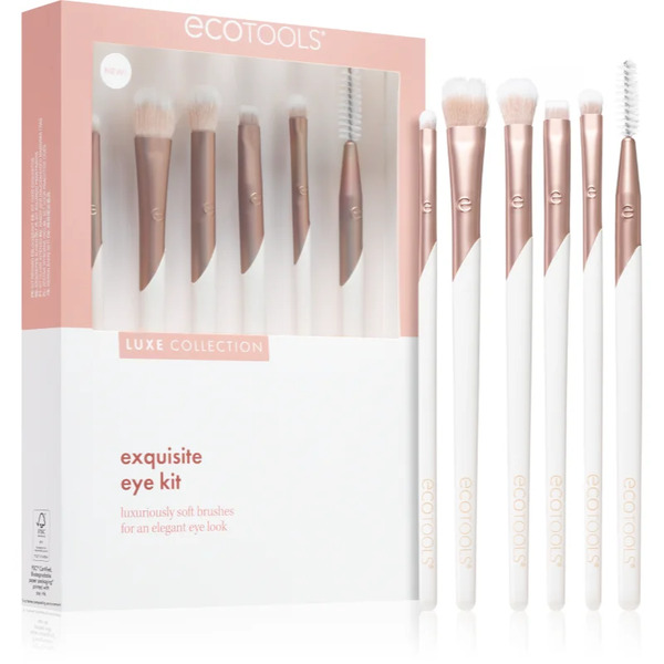  Ecotools Luxe Collection Exquisite Brush Set For Eyes And Eyebrows 6 Pc 