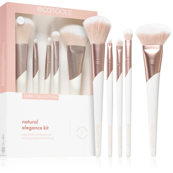  Ecotools Luxe Collection Natural Elegance Brush Set For The Perfect Look 5 Pc 