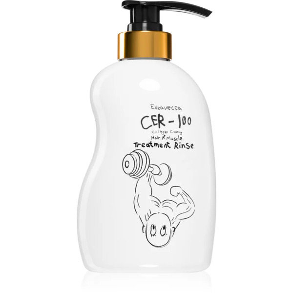  Elizavecca Cer-100 Collagen Coating Hair Muscle Deeply Regenerating Conditioner For Damaged And Fragile Hair 500 Ml 