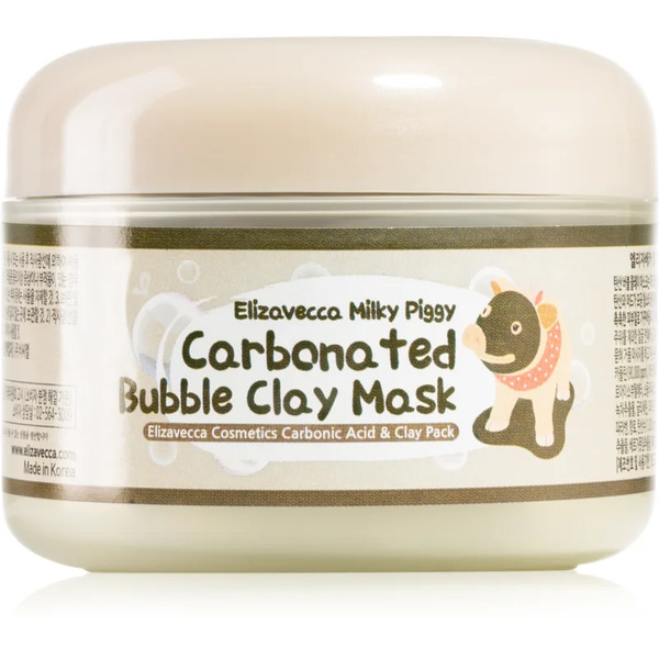  Elizavecca Milky Piggy Carbonated Bubble Clay Mask Deep-cleansing Face Mask For Problem Skin, Acne 100 G 