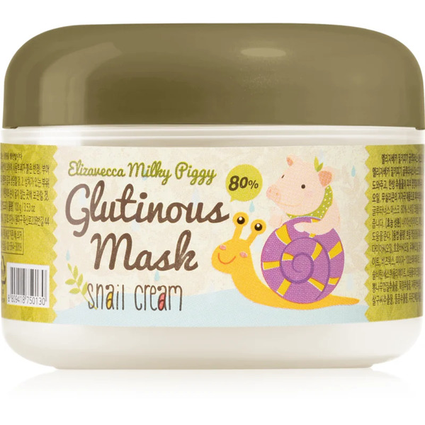  Elizavecca Milky Piggy Glutinous Mask 80% Snail Cream Intensive Moisturising And Nourishing Mask With Snail Extract 100 G 
