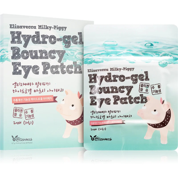  Elizavecca Milky Piggy Hydro-gel Bouncy Eye Patch Regenerating And Moisturising Mask For The Eye Area 20 Pc 