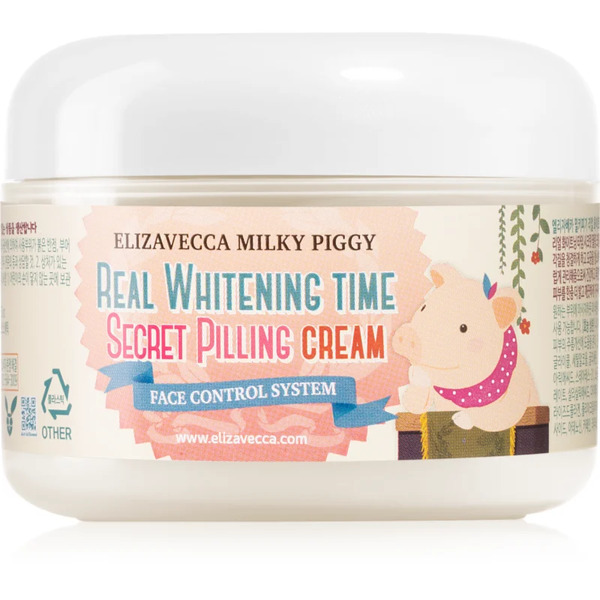  Elizavecca Milky Piggy Real Whitening Time Secret Pilling Cream Moisturising Softening Cream With Exfoliating Effect 100 Ml 