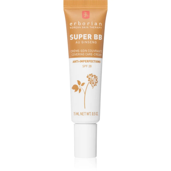  Erborian Super Bb Covering Care-cream Bb Cream For Perfecting Even Skin Tone Small Pack Shade Caramel 15 Ml 