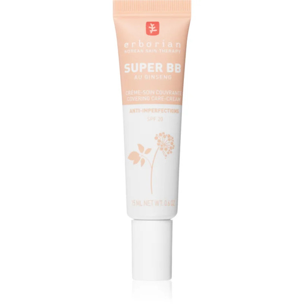  Erborian Super Bb Covering Care-cream Bb Cream For Perfecting Even Skin Tone Small Pack Shade Clair 15 Ml 