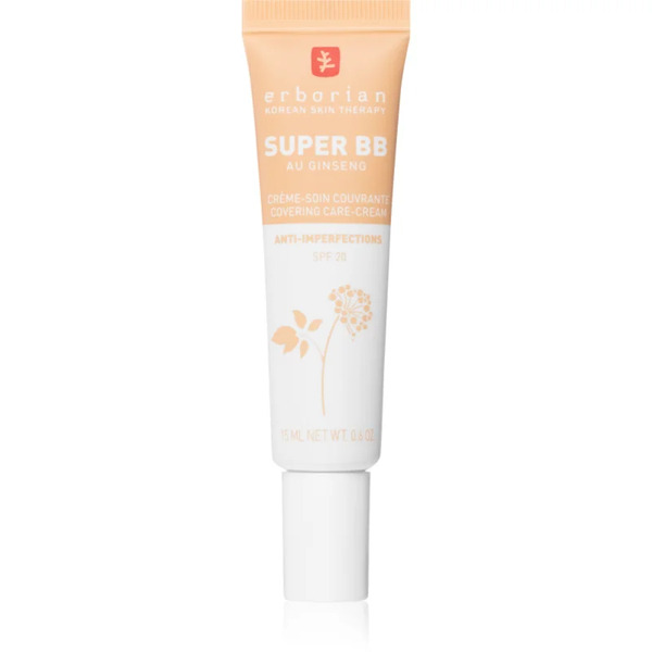  Erborian Super Bb Covering Care-cream Bb Cream For Perfecting Even Skin Tone Small Pack Shade Dore 15 Ml 